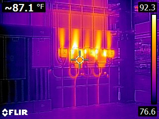 Infrared thermal image used for field diagnostic investigation